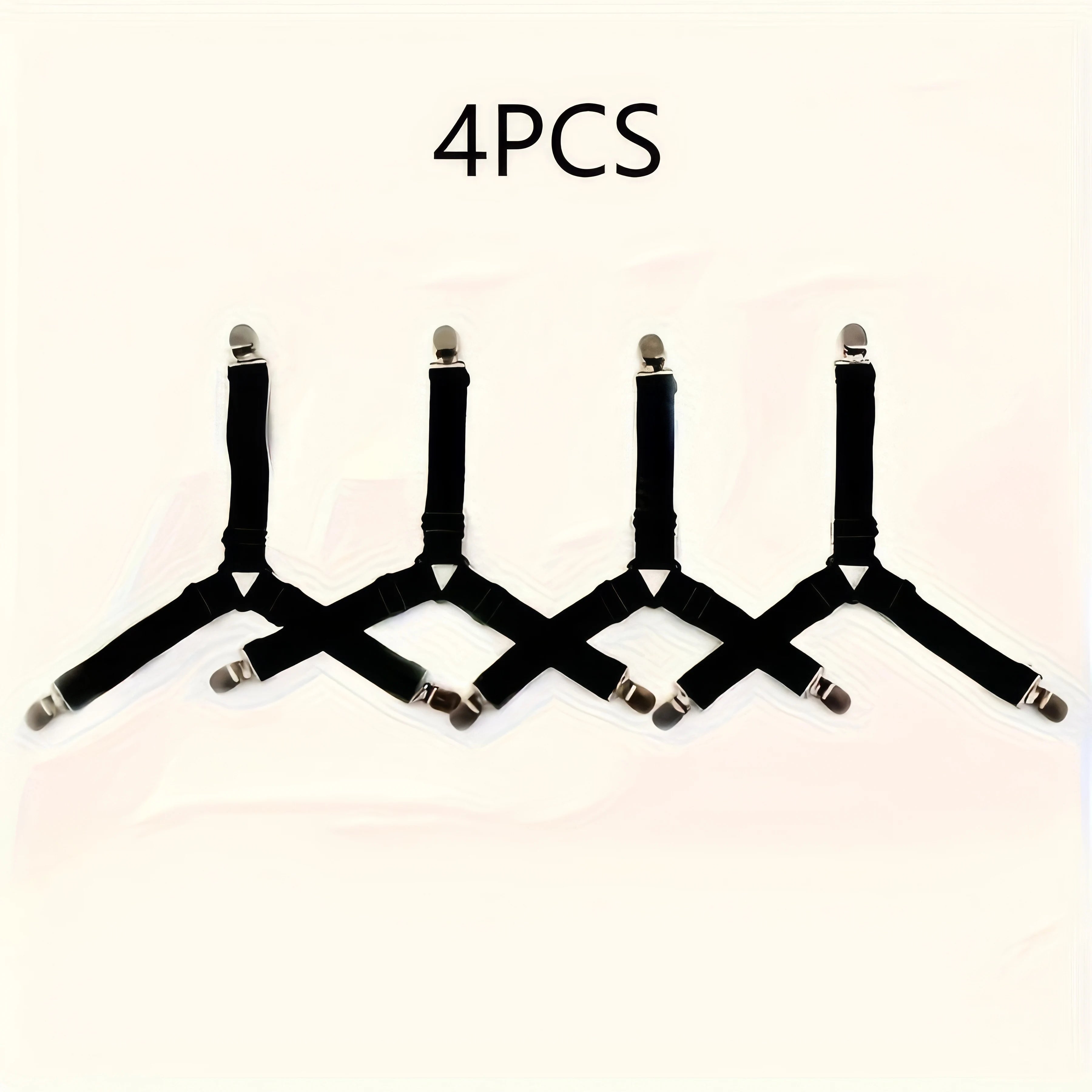 4 Black Triangular Bed Sheet Holders, Anti Slip Practical Household Items, Suitable for Various Mattresses