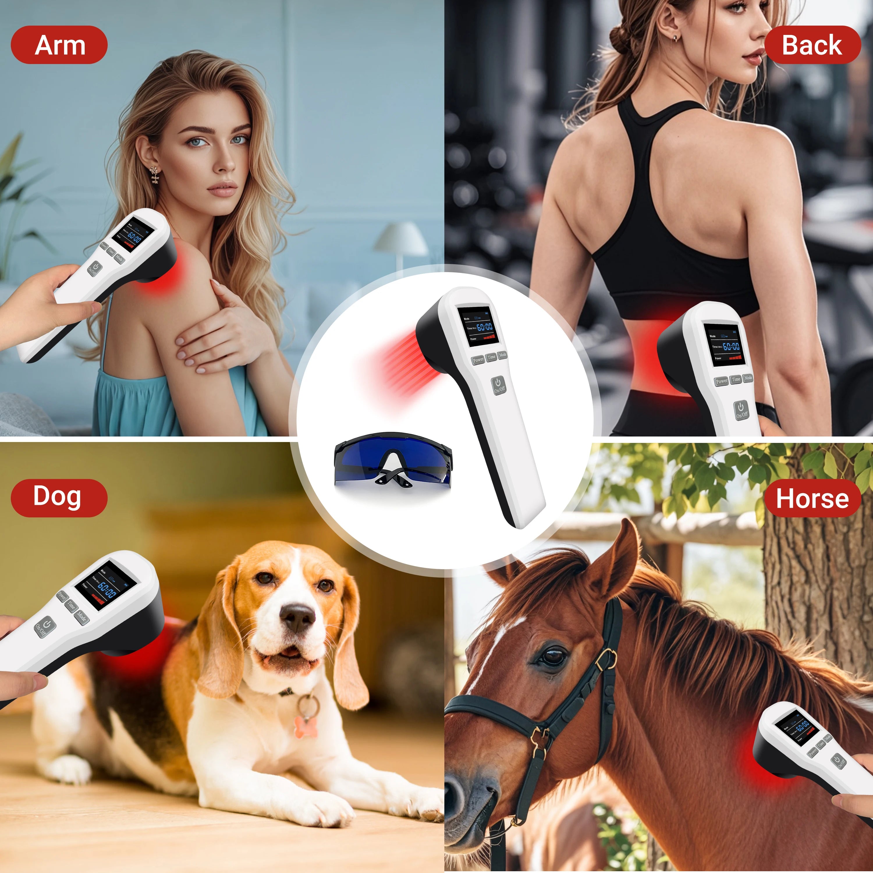 Pain Relief Red Light Cold Laser Therapy Machine Physiotherapy for Muscle Recovery & Inflammation Reduction
