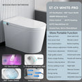 Smart Toilet with Bidet Built In, One Piece Bidet with 80MM Heated Seat, Voice Control, Warm Water Sprayer & Dryer, Foam Shield