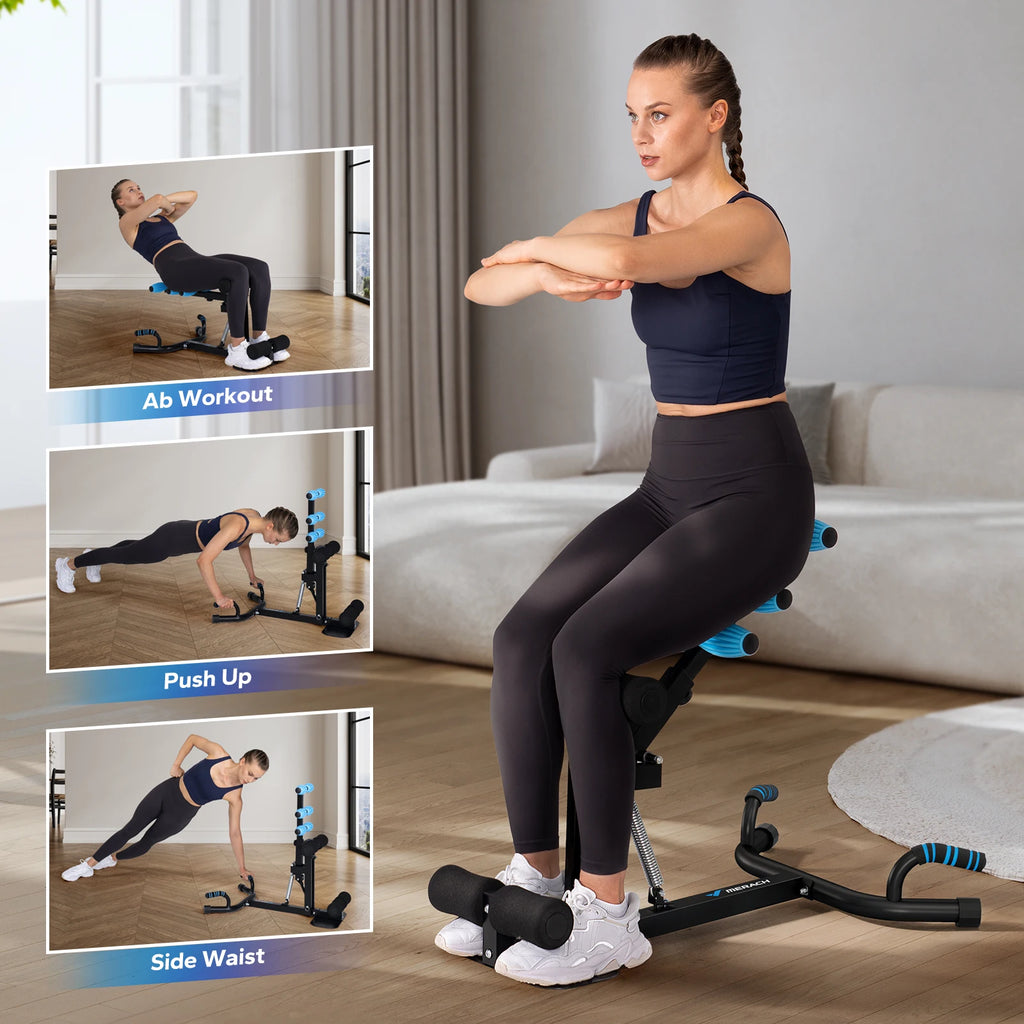 Deep Squat Multifunctional Machine with Adjustable Glutes & Core Trainer