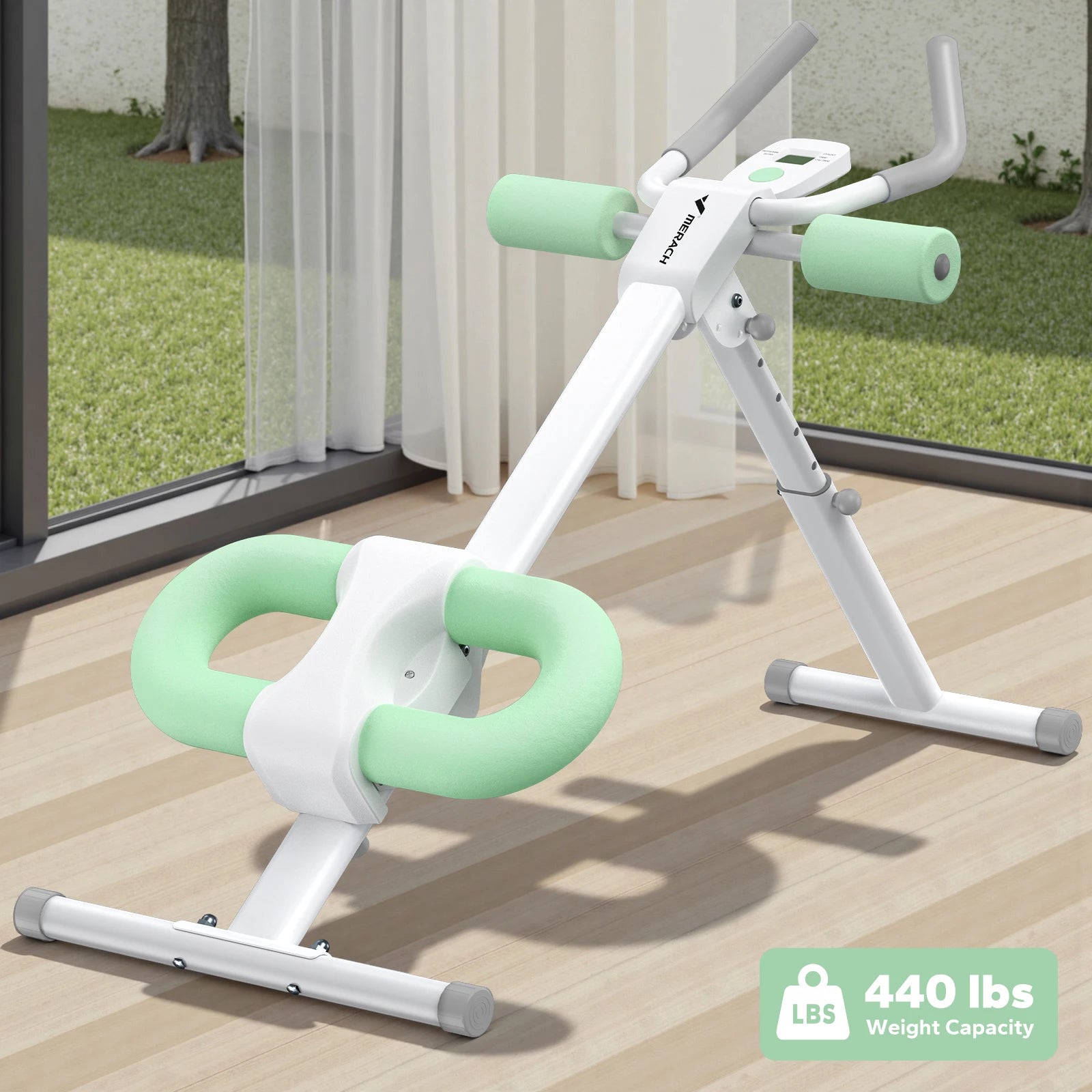 Ab Machine Adjustable Trainer Workout Foldable Abdominal Exercise Machine Core Ab Exercise System Trainer