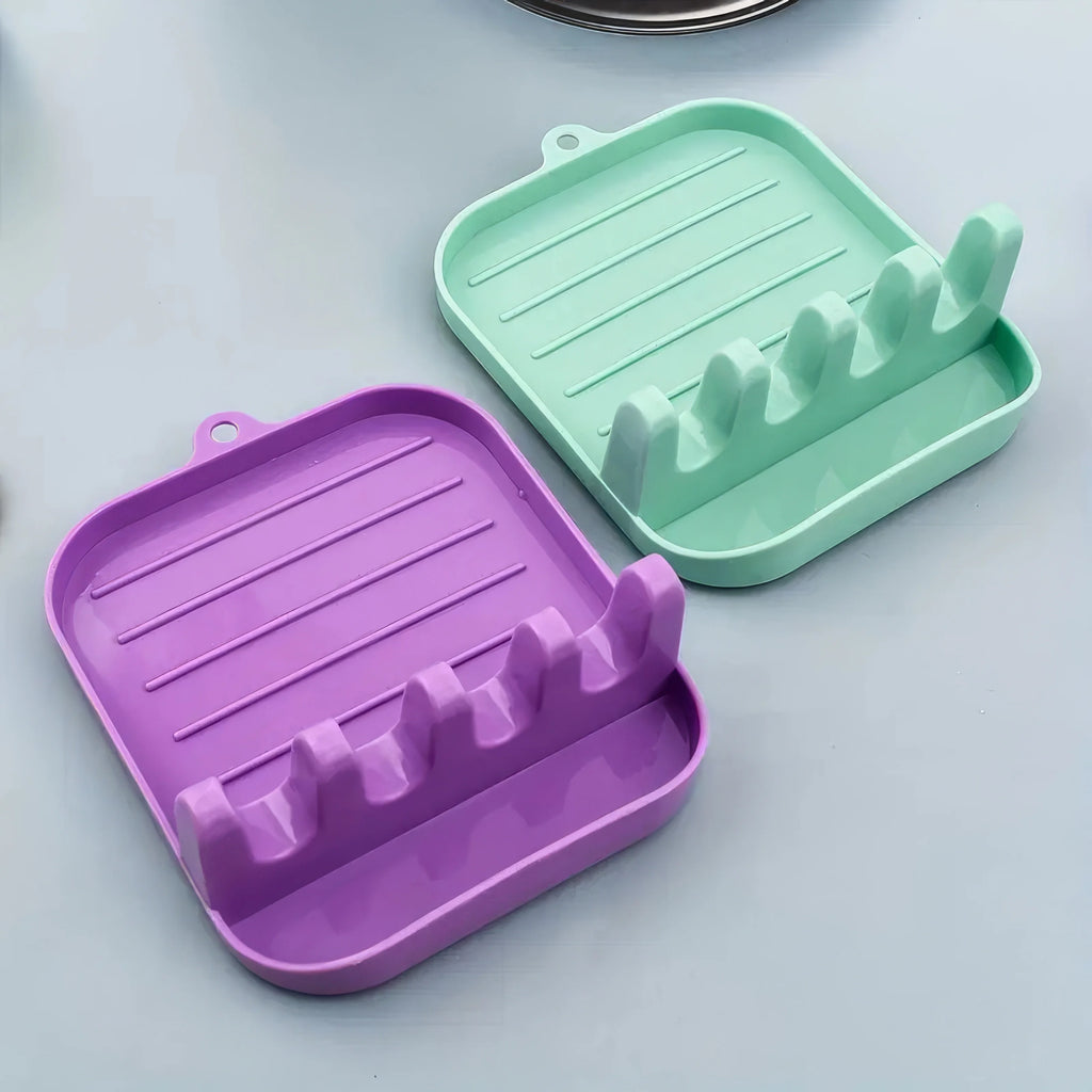 Green Cutlery Rack, Kitchen Dish Drain Rack, Suitable for Kitchen Chopsticks & Kitchenware