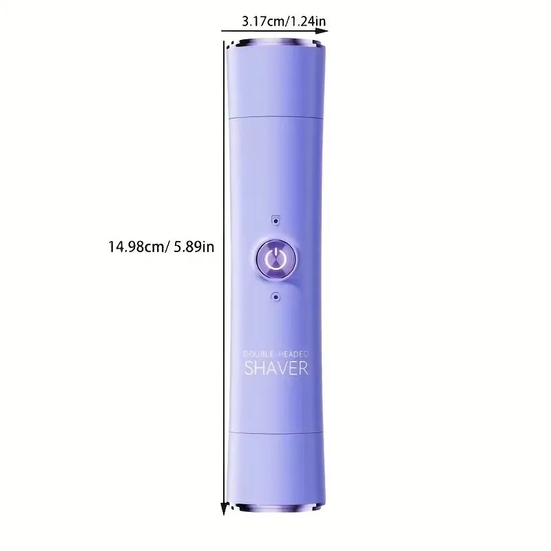 2 in 1 Cordless Electric Hair Trimmer for Women with Dual Head