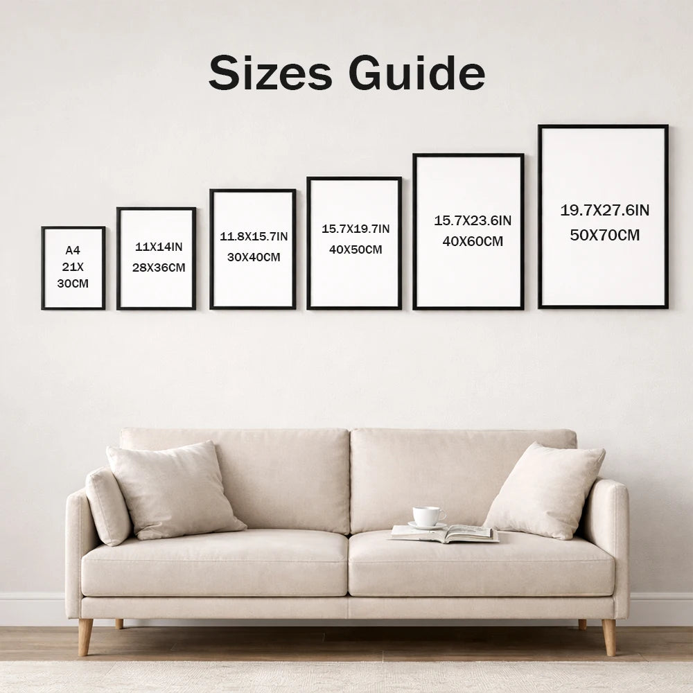 3pcs Picture Frames Aluminum Modern Photo Frame Black With Mat For Wall Art Mounting