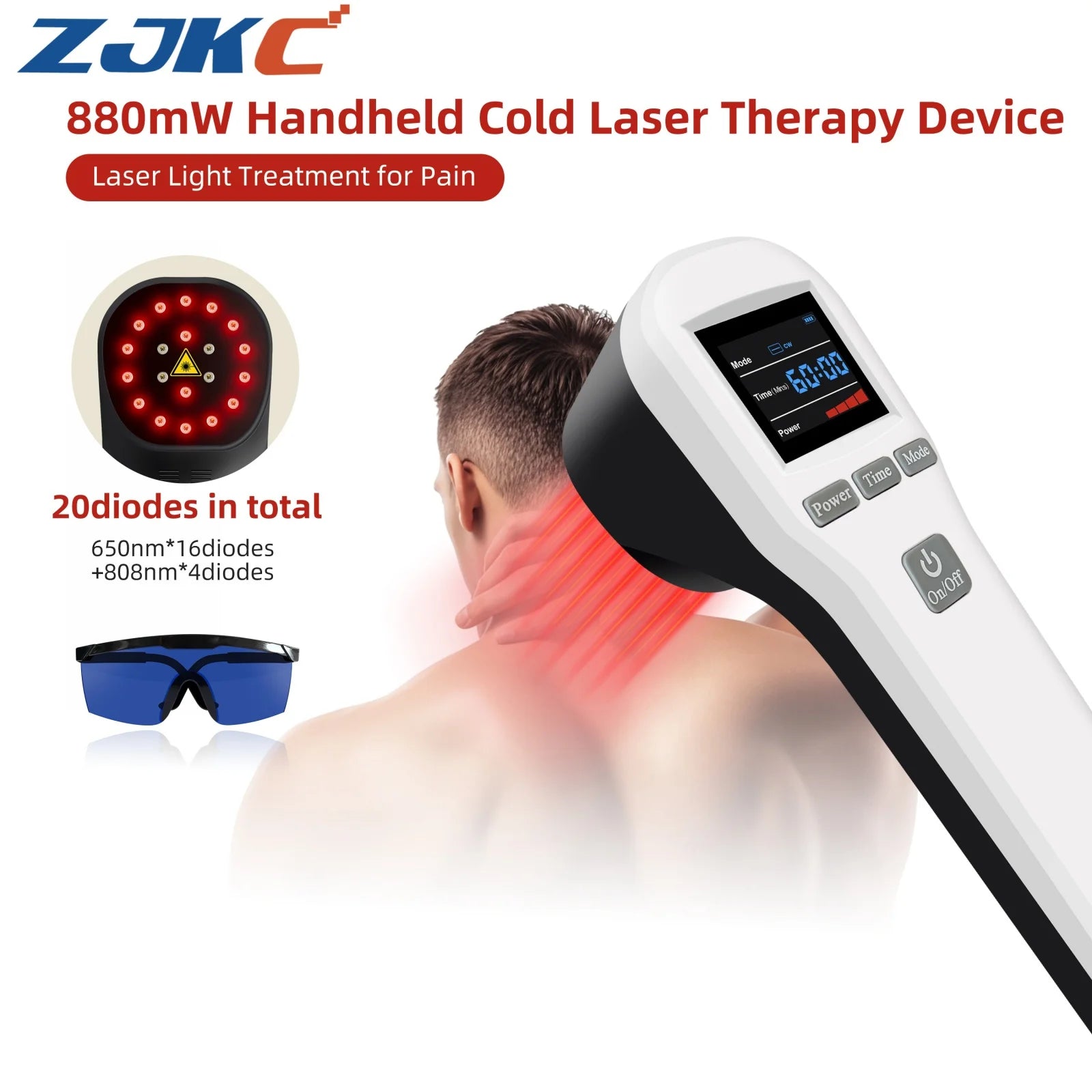 Pain Relief Red Light Cold Laser Therapy Machine Physiotherapy for Muscle Recovery & Inflammation Reduction