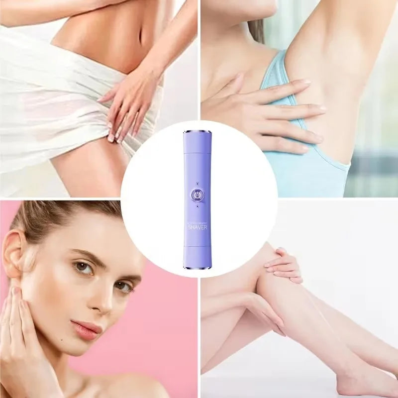 2 in 1 Cordless Electric Hair Trimmer for Women with Dual Head