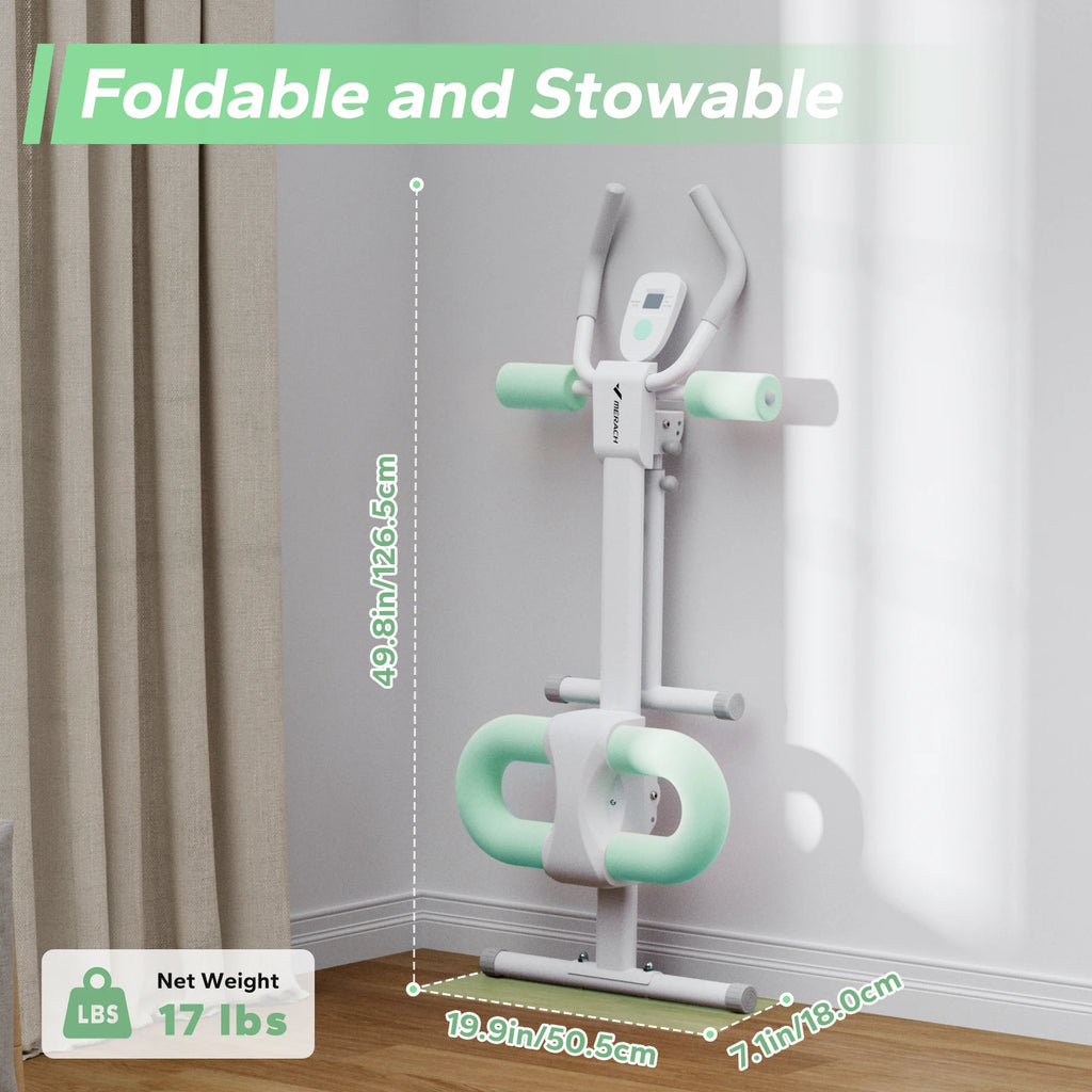 Ab Machine Adjustable Trainer Workout Foldable Abdominal Exercise Machine Core Ab Exercise System Trainer
