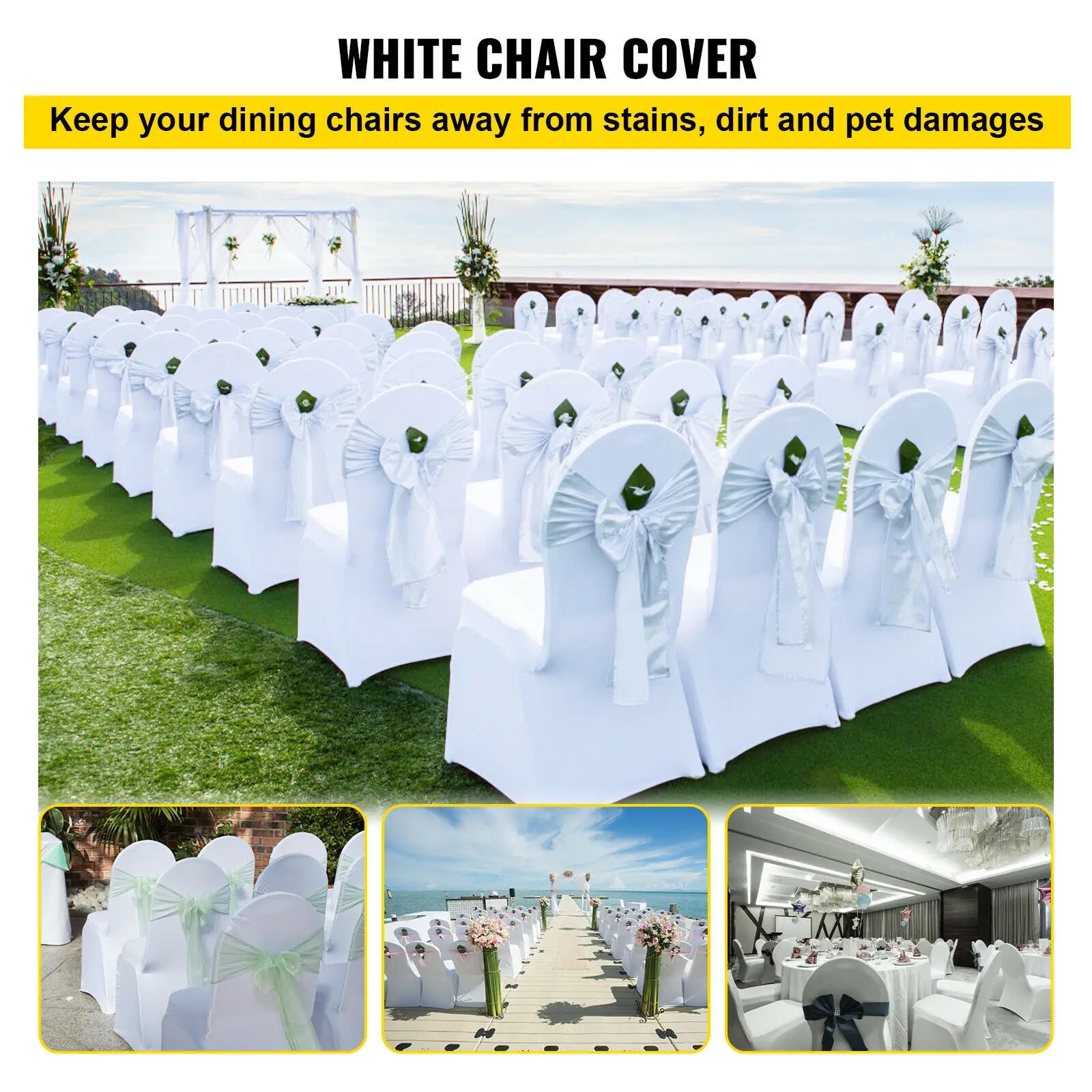 Chair Cover Spandex Stretch Slipcover for Chairs