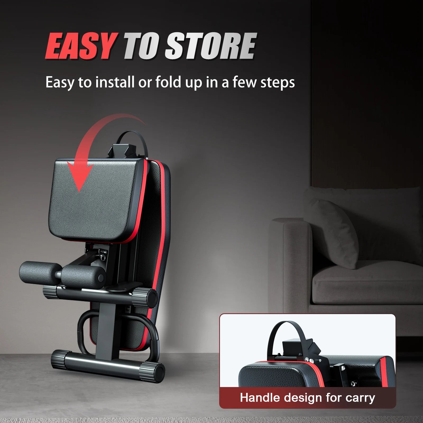14-in-1 Foldable Multifunctional Bench 6 Adjustable Levels for Full Body Workout