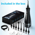 Water Flosser Irrigator Dental Teeth Whitening strips Portable 5 Modes 8 Jet Tips Washing Machine
