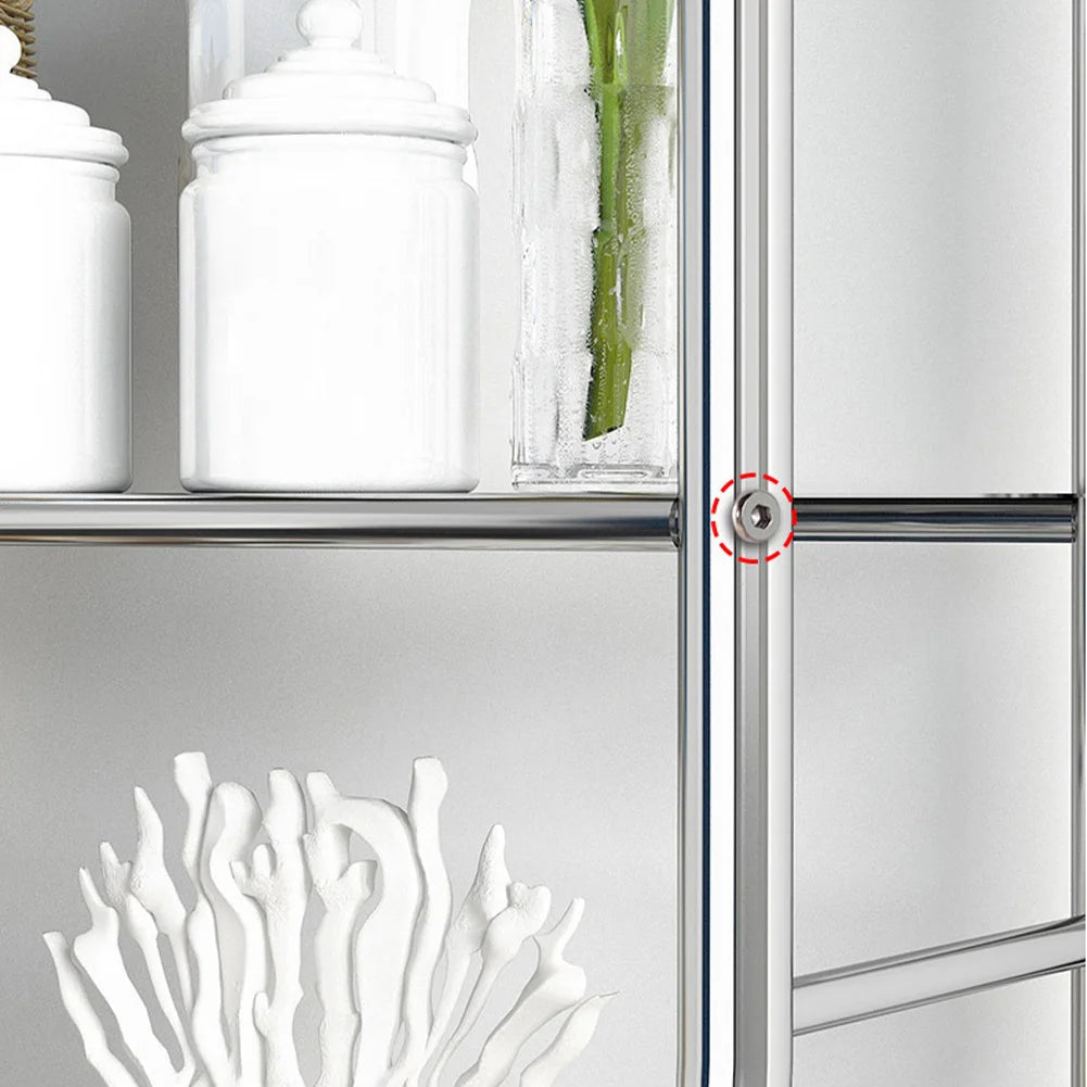 Over Toilet Storage Shelf, Metal Bathroom Shelves with Paper Holder and Removable
