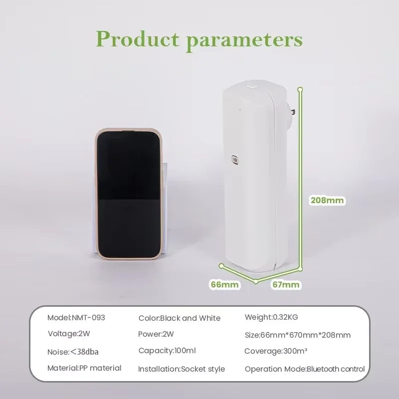 Fragrance Aroma Diffuser Air Freshener with Bluetooth APP 100ML Essential Oil Capacity