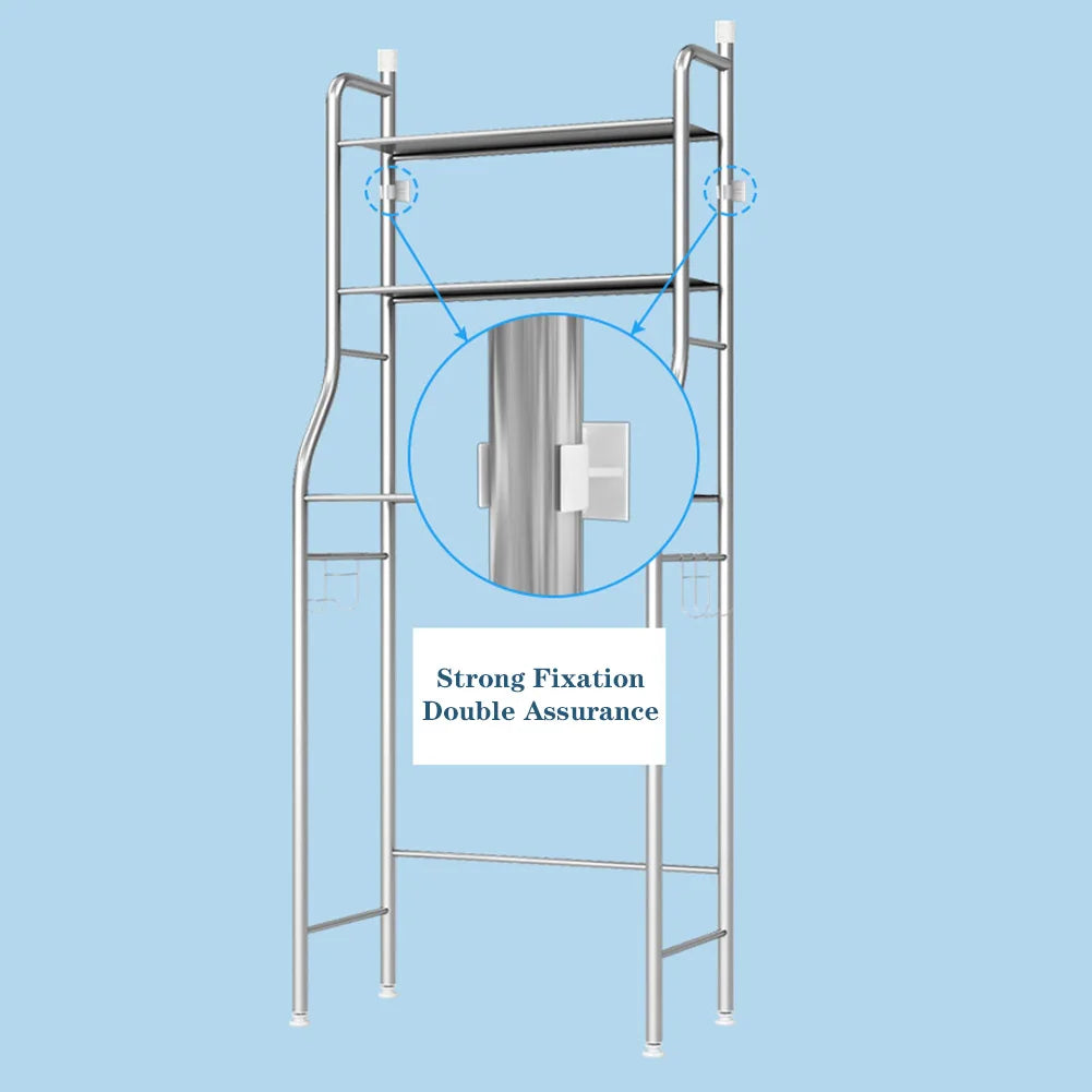 Over Toilet Storage Shelf, Metal Bathroom Shelves with Paper Holder and Removable