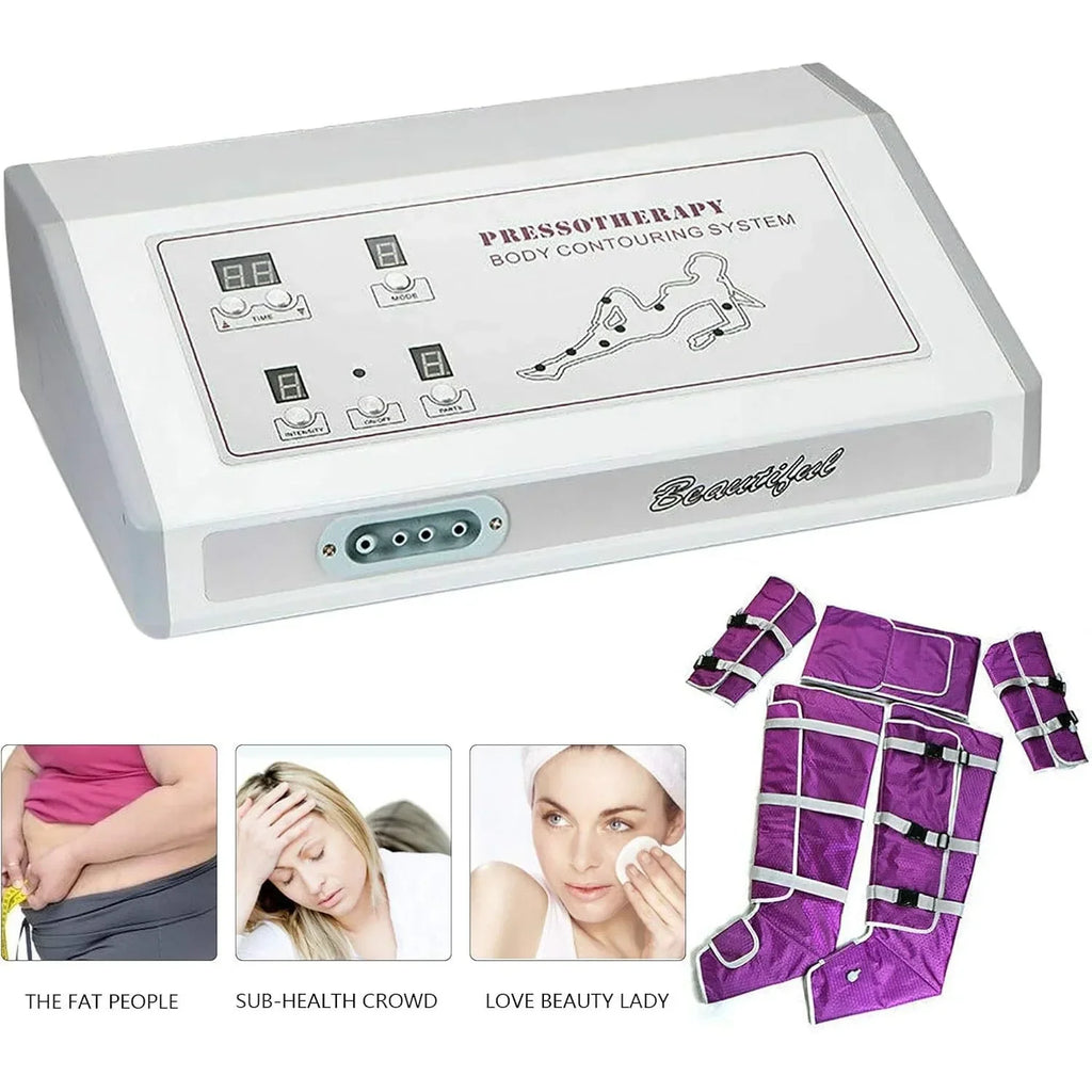 50W Pressotherapy Air Pressure Machine Slimming Suit Body Massager
