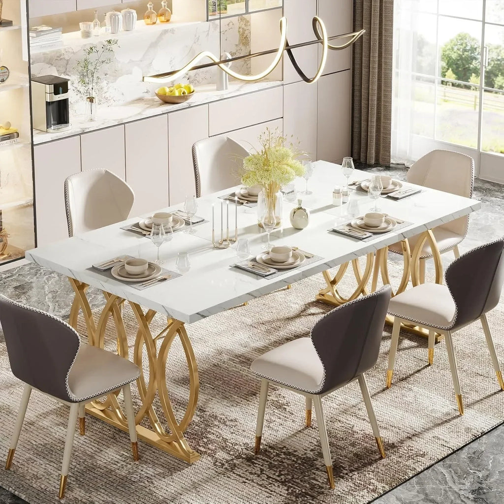 Modern Unique Dining or Kitchen Table for 4-6 People
