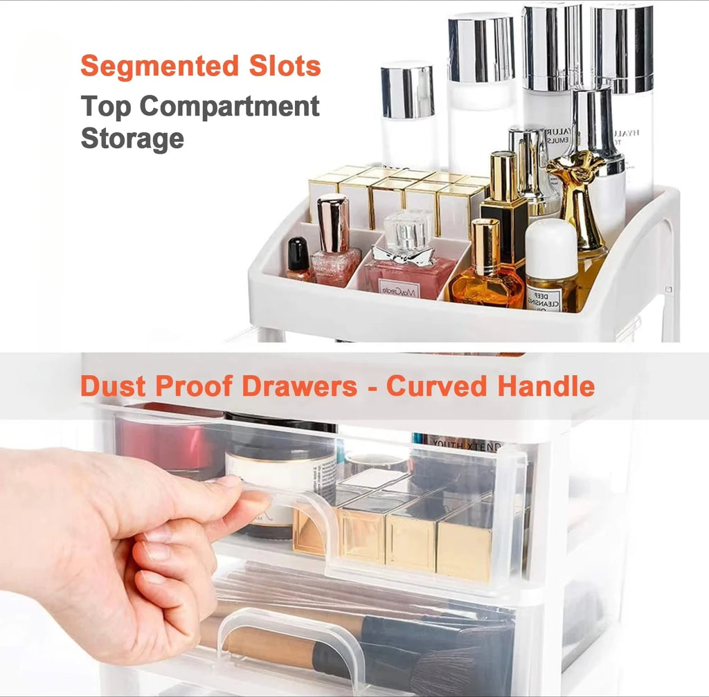 Desktop Storage Box Storage Drawer Hair Decoration Multi-layer Storage Cabinet for Cosmetics