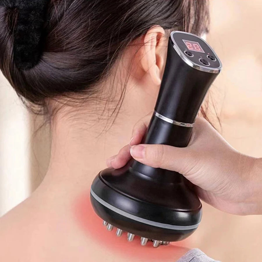 Electric Meridian Shoulder and Neck Massager Scraping Instrument to Relax the Muscles of the Whole Body