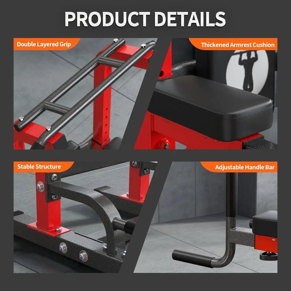 Adjustable Pull Up Bar & Dip Station, Heavy Duty 330LB Capacity Multifunctional Home Gym Fitness