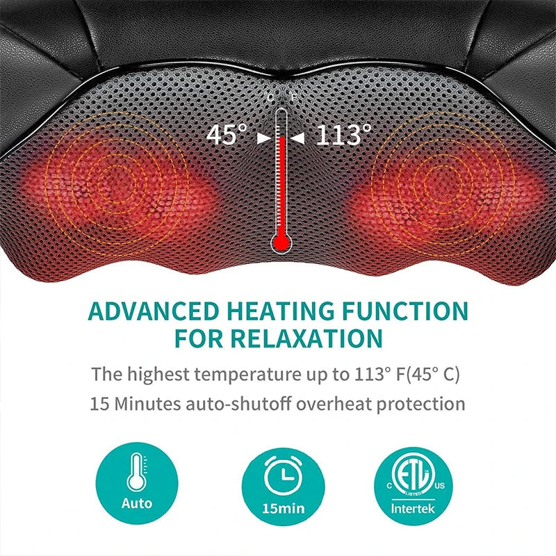 Neck and Shoulder Massager with Heated Back Massager