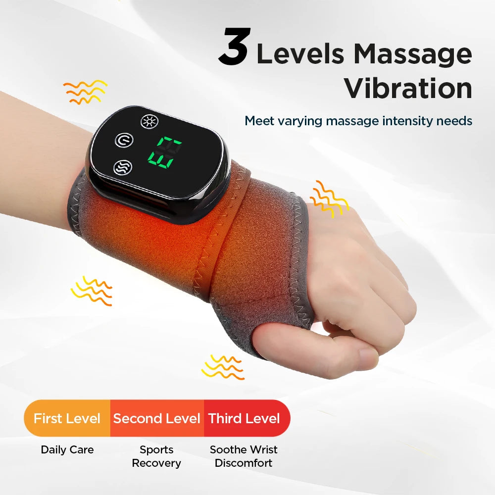 Electric Heating Vibration Massage Wrist Brace Ankle Wrap