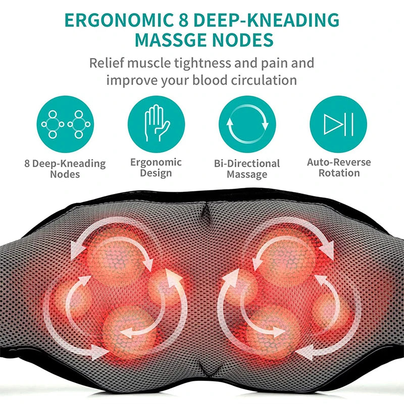 Neck and Shoulder Massager with Heated Back Massager
