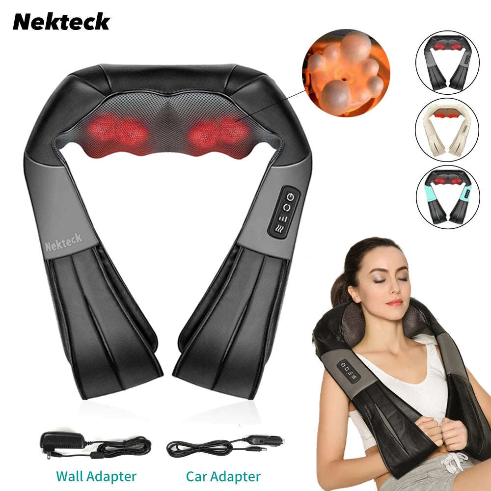 Neck and Shoulder Massager with Heated Back Massager