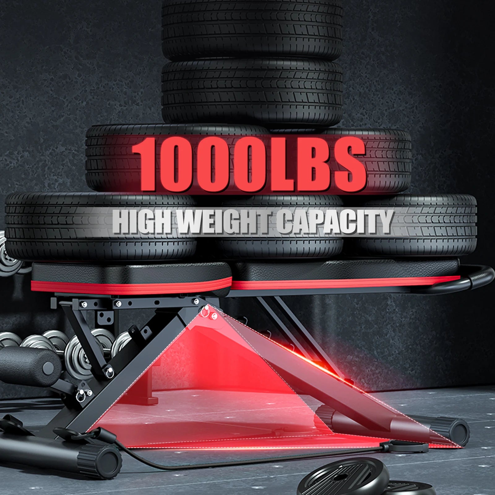 14-in-1 Foldable Multifunctional Bench 6 Adjustable Levels for Full Body Workout