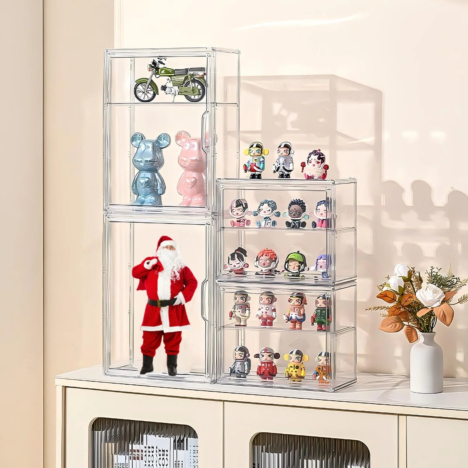 Blind Box Storage Display Box Transparent Display Organizer Case For Figurine Wall Mounted Collectibles