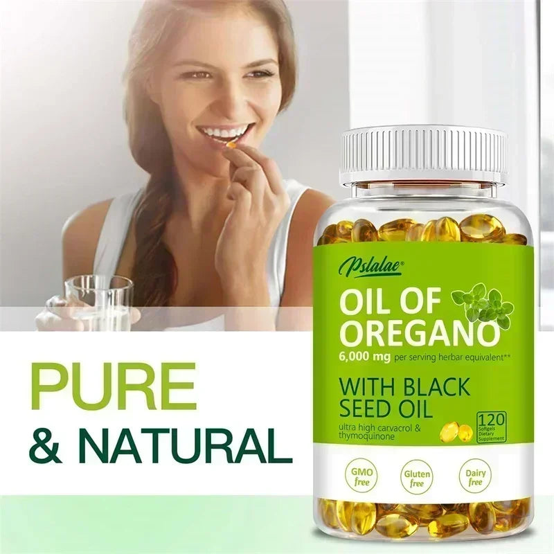 Oregano Oil Softgels - with Oregano & Black Seed Oil
