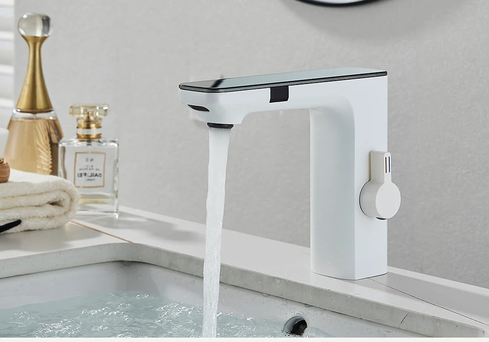Touchless Smart Digital Display Bathroom Sink Faucets