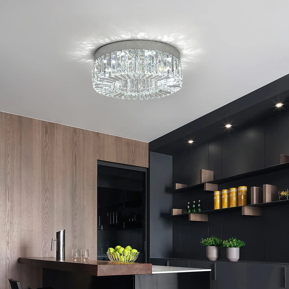 Crystal Ceiling Lamp Gold Luxury Modern Chandeliers
