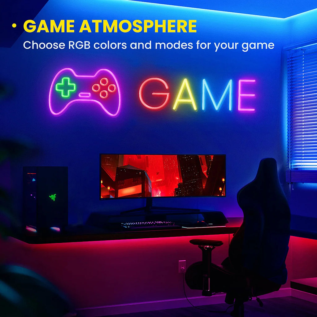 Neon LED Rope Lights,  LED Lights Flexible Light Strip With Remote And APP Control