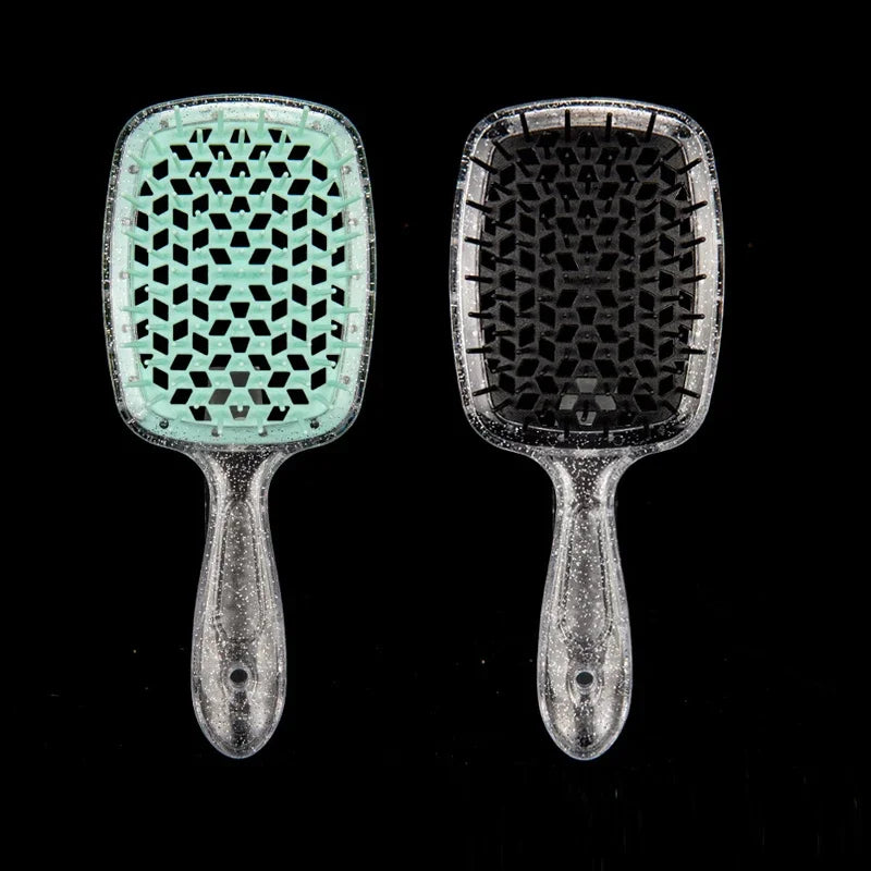 2pc Hair Anti Static Scalp Massage Wet Dry Comb Brush Set