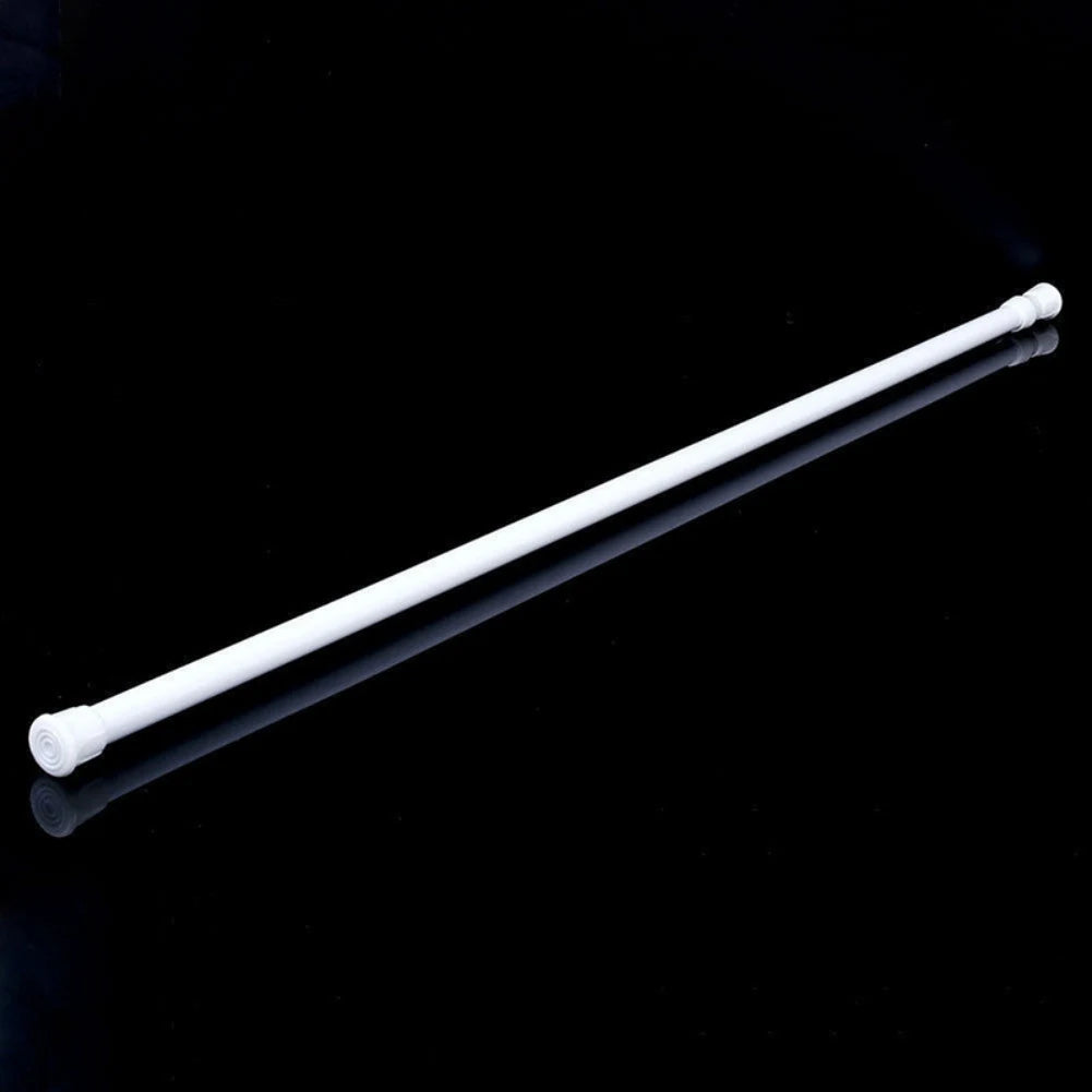 Adjustable Rod Metal No-Drill Multi-function Shower Curtain Rod Clothes Hanging Rod