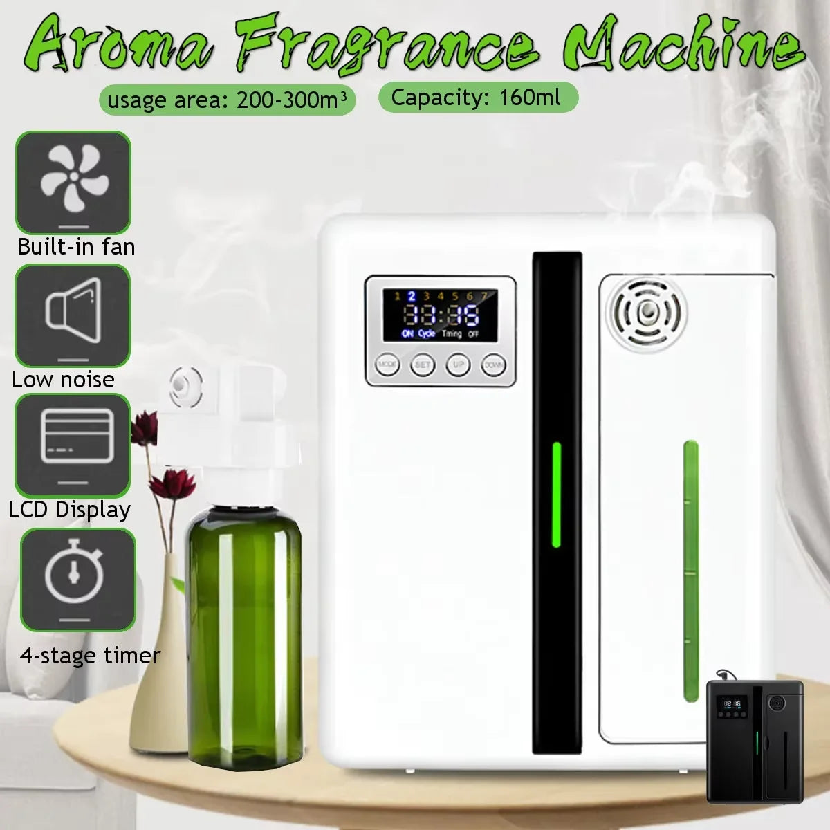 Bluetooth Aroma Diffuser Flat Wall Hanging Fragrance Diffuser