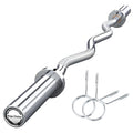 Barbell Bar for Weightlifting Powerlifting - 4FT Short EZ Curl Bar