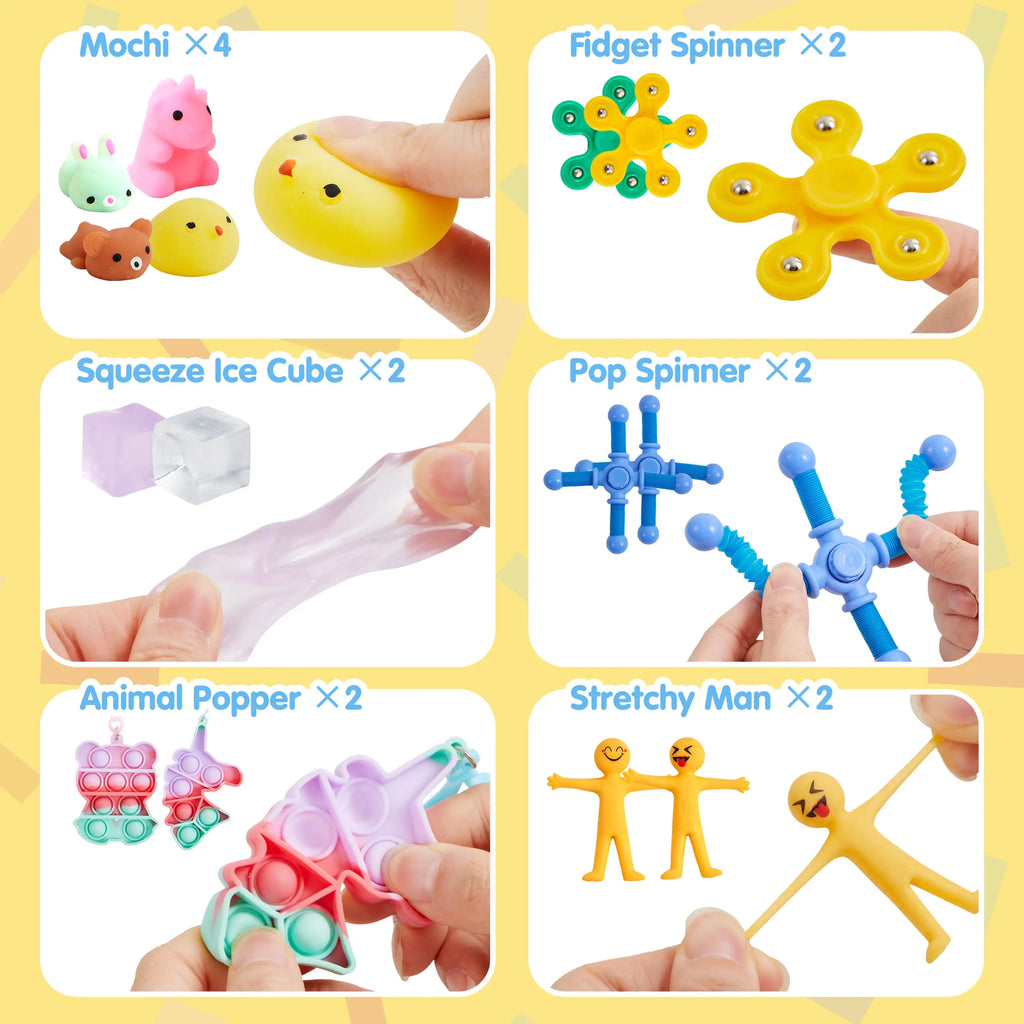 60 Pack Party Gifts Fidget Toys School Treasure Box