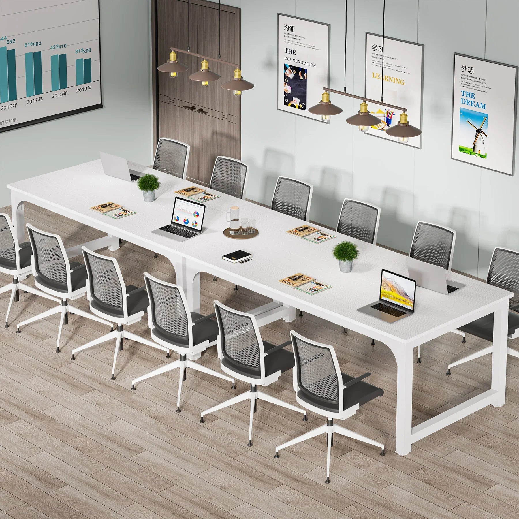 Modern Computer Large Office Desk for Workstation or Home Office