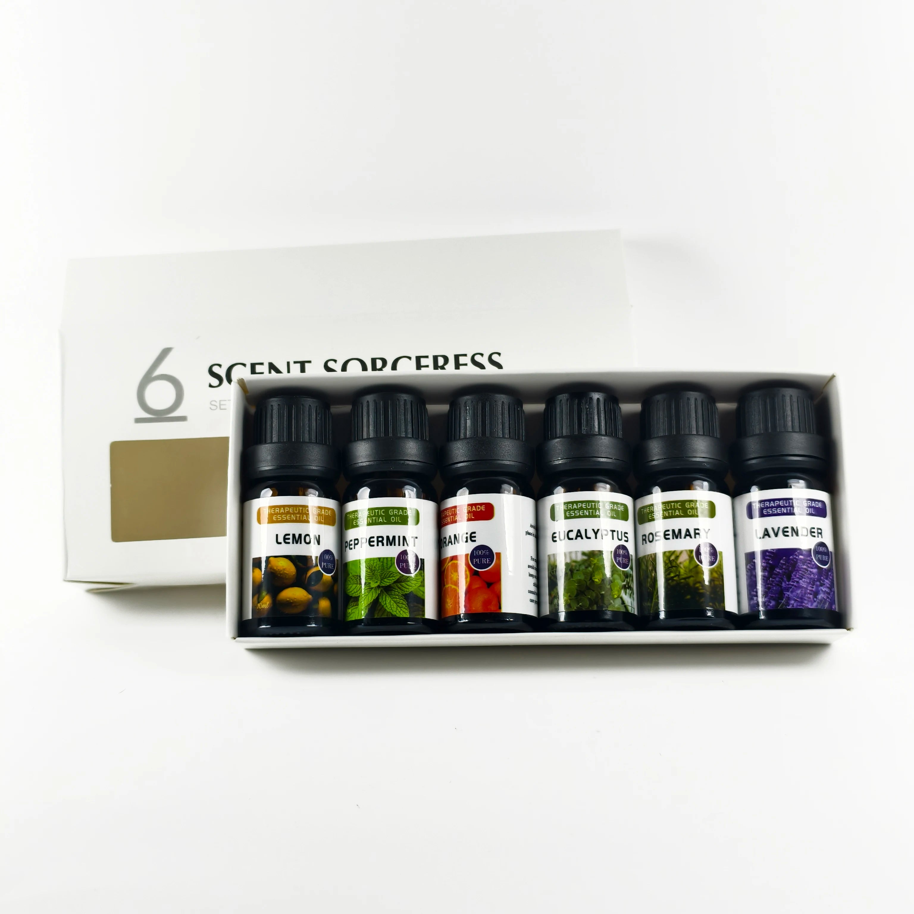 6Pcs/Set Pure Essential Oil Set Fragrance Massage Spa Aromatherapy