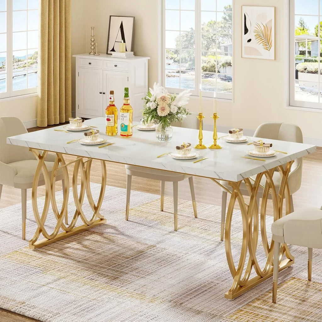 Modern Unique Dining or Kitchen Table for 4-6 People