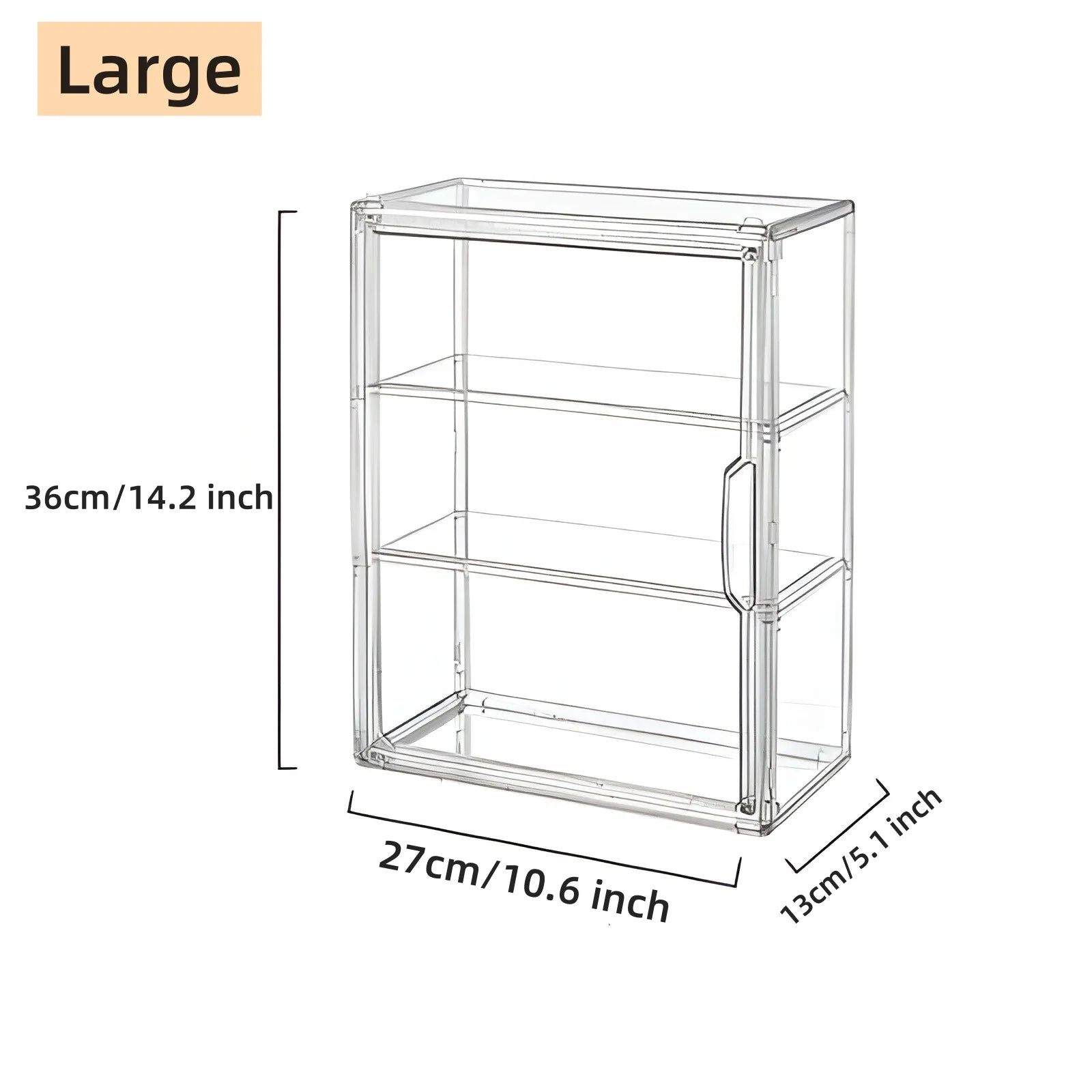 Blind Box Storage Display Box Transparent Display Organizer Case For Figurine Wall Mounted Collectibles