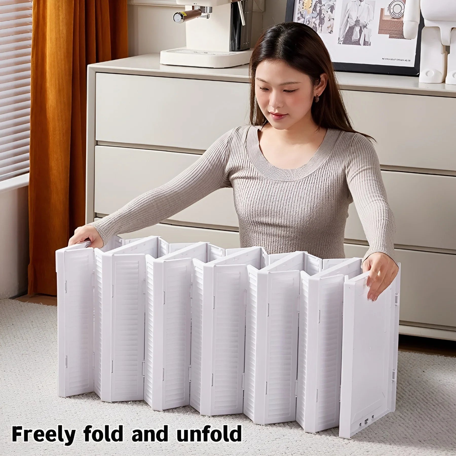 6 Layers Shoes Box Foldable Transparent Sneaker Shoe Storage Stackable Dustproof Cabinet Shoe Rack