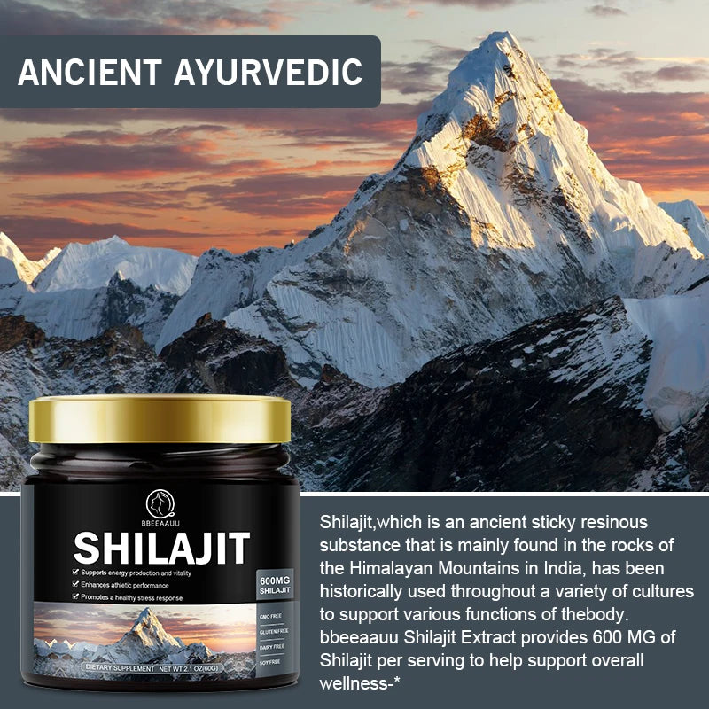 60g 100% Himalaya Pure Shilajit Resin Original Mineral Health Supplement Non-GMO