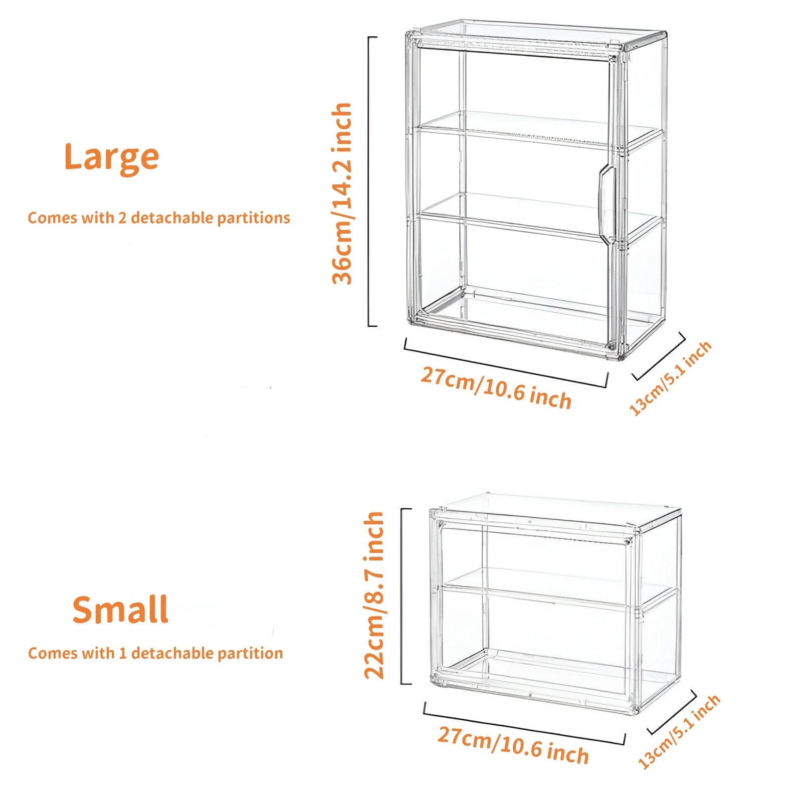 Blind Box Storage Display Box Transparent Display Organizer Case For Figurine Wall Mounted Collectibles