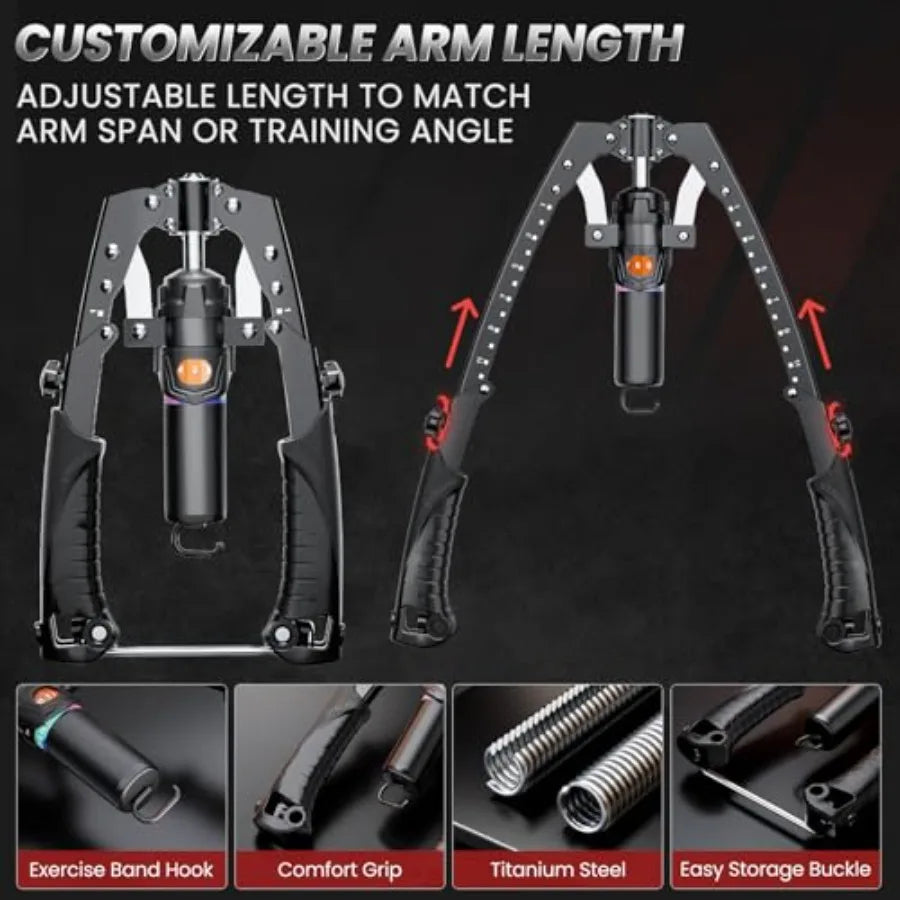 Twister Arm 3 in 1 Trainer with Ab Roller Wheels and Hooks