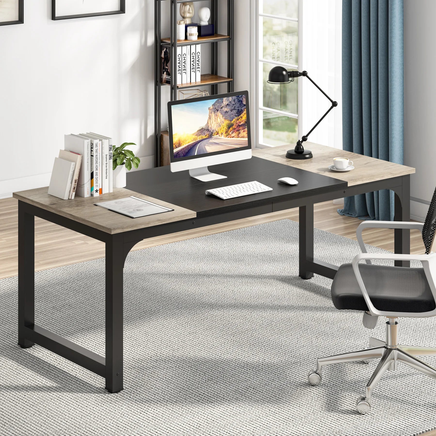 Modern Computer Large Office Desk for Workstation or Home Office