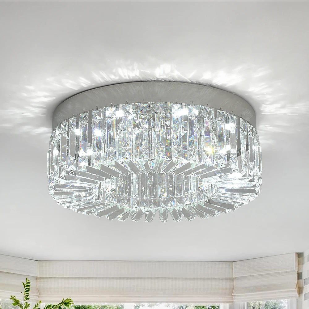 Crystal Ceiling Lamp Gold Luxury Modern Chandeliers