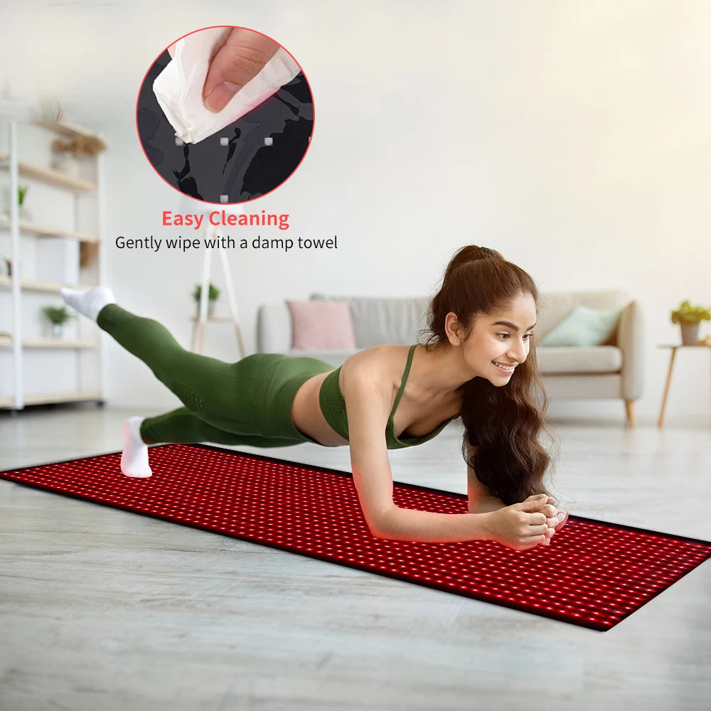Full Body Red Light Mat LEDs Blanket for Pain Relief Wellness Muscle Relax Recovery