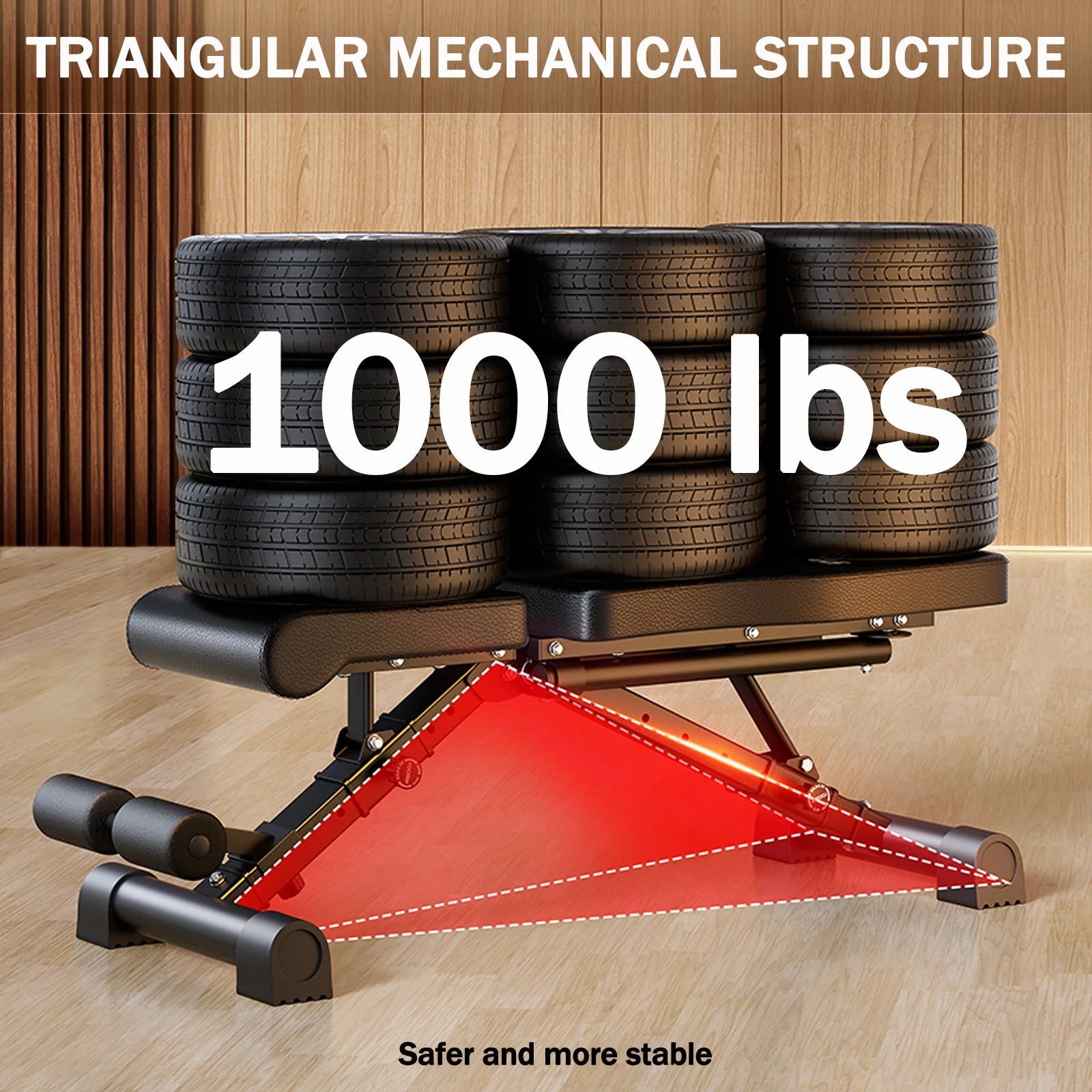 Adjustable Multifunctional Foldable Weight Bench for Full Body Workout
