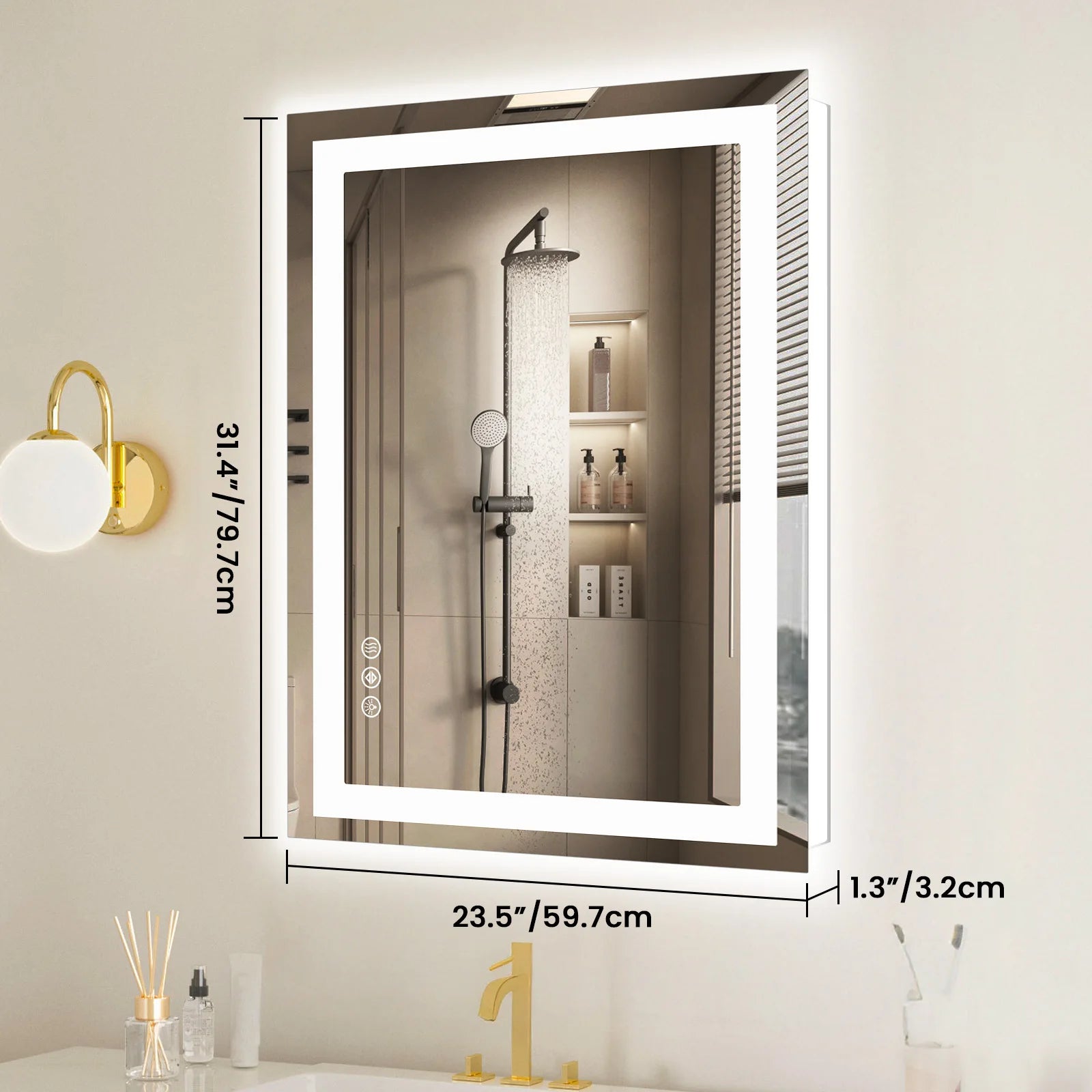 LED Bathroom Vanity Mirror or Backlit For Living Room